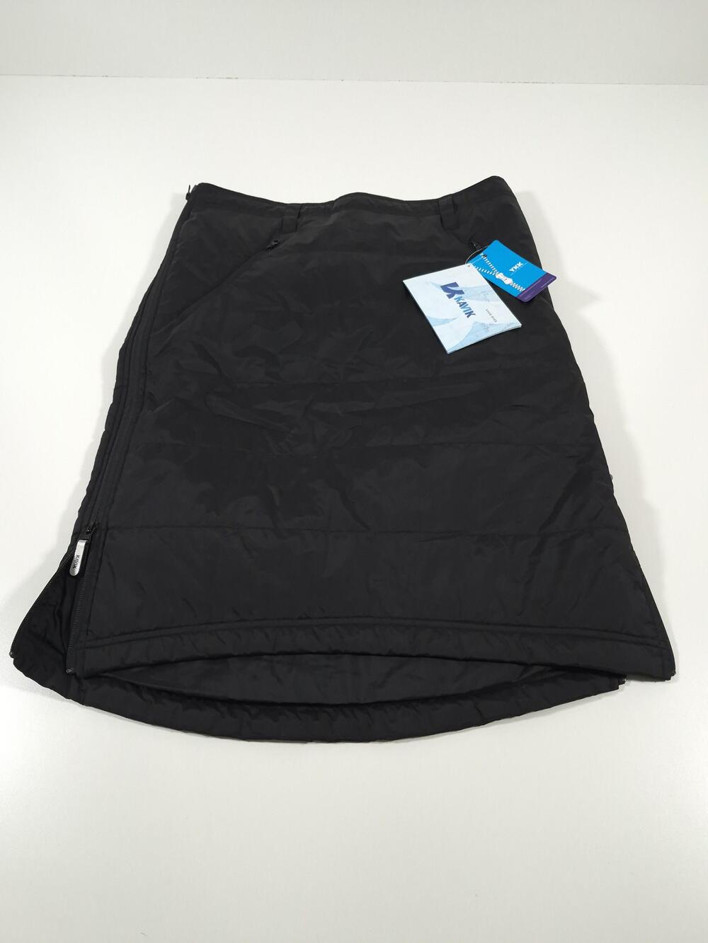 Kavik Women's M Black Aurora Insulated Skirt Quilted Zip Ski Winter YKK